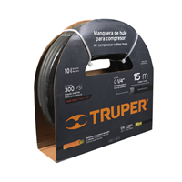 Manguera Compresor Aire Hule Man 1/4" 15 m Truper