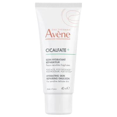 Avene, Cicalfate, Cuidado Hidratante Reparador, Post-Tatuaje, 40 ml