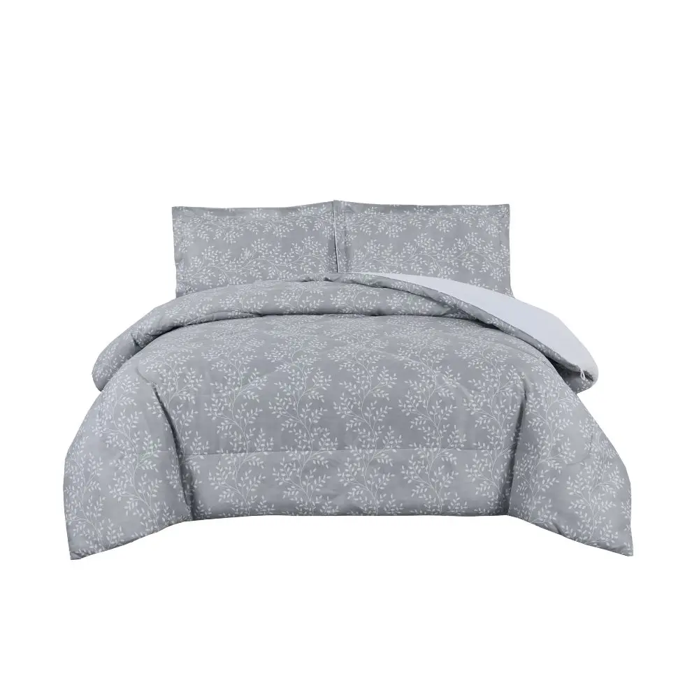 Set de Edredón Quattro Queen Gris QTTBDCOMQ05