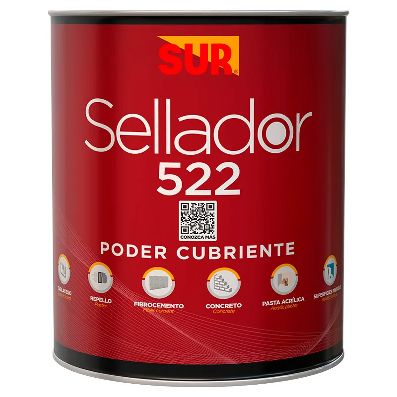 Sellador 522 para concreto blanco 1/4 gal SUR