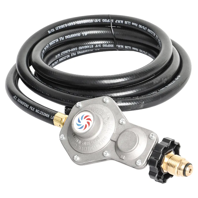Regulador de gas con rosca y manguera 3 m