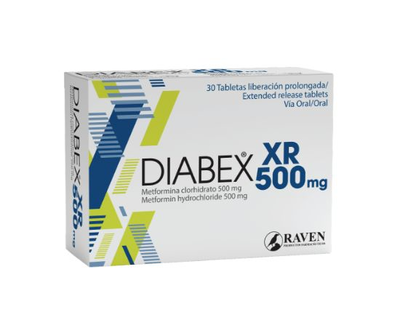 Diabex XR 500 30 tabletas