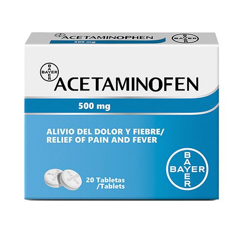 Acetaminofen Mk 500mg X 20 Tabletasea
