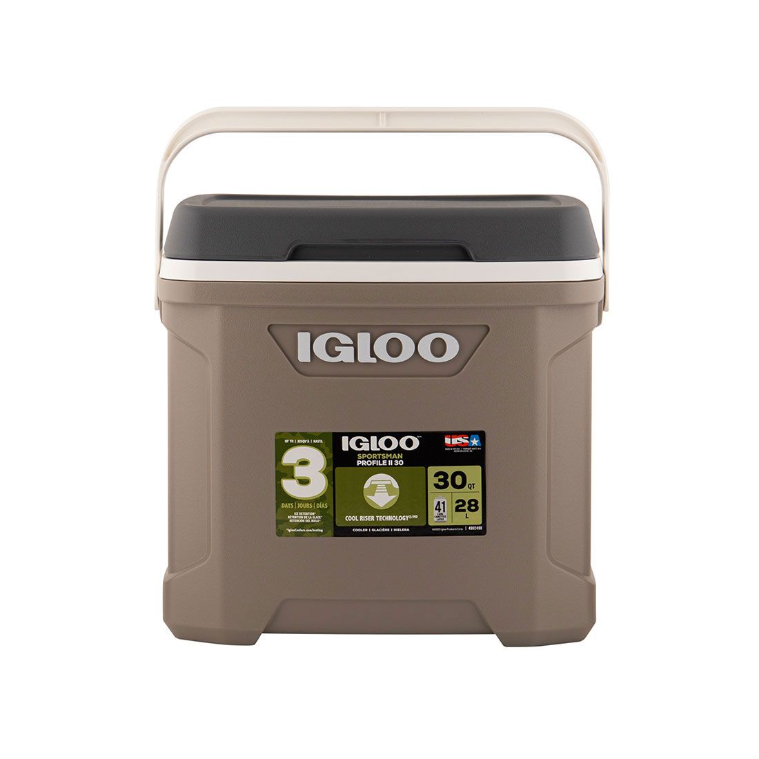 Hielera con agarradera plástica Igloo 28lt
