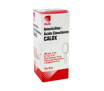 AMOXICILINA CON ÁCIDO CLAVULÁNICO SUSPENSIÓN 400/57MG