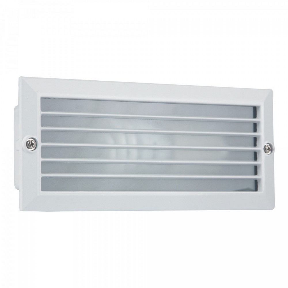 Luminaria pasillo-escalera rejilla aluminio blanco e27