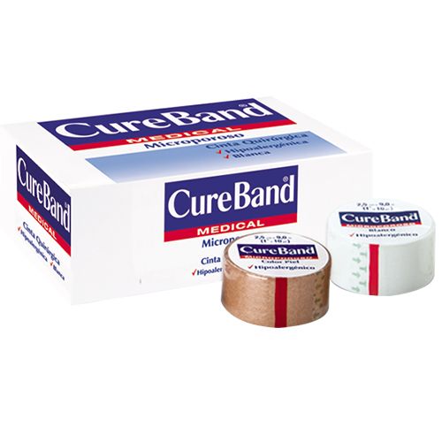 MICROPORO CUREBAND BLANCO 1¨X10Y CAJA 12 UN