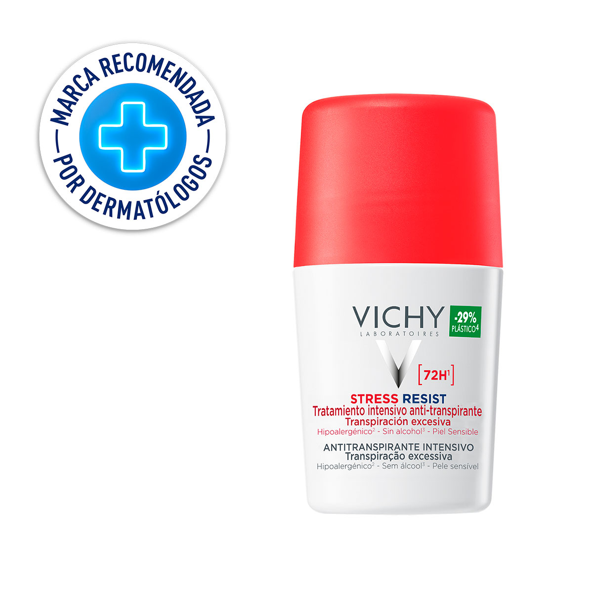 Vichy Stress Resist tratamiento intensivo anti transpirante 72 horas roll on 50ml