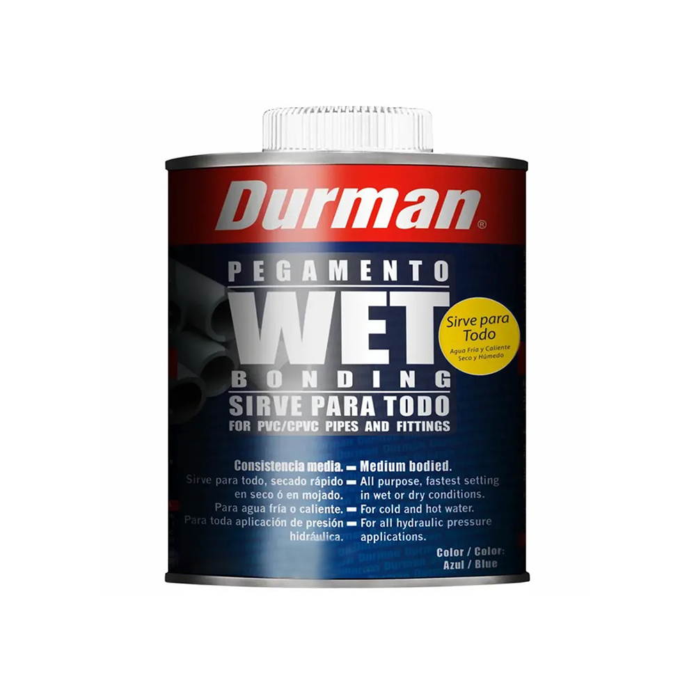 Pegamento pvc wet bonding azul 1-4 galon