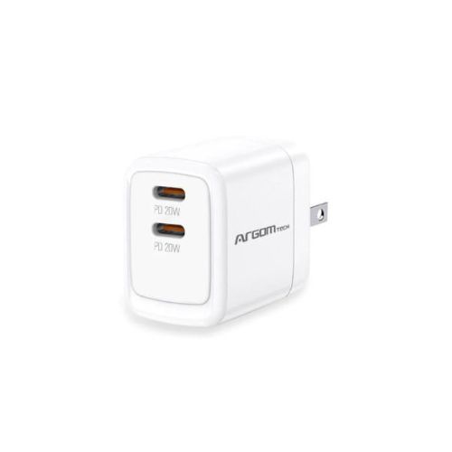 Cargador Argom de pared tipo C dual 40W