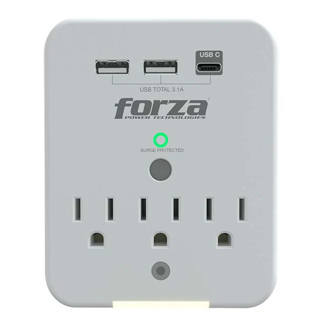Regleta Forza FWT-331USB | 3 Salidas | USB