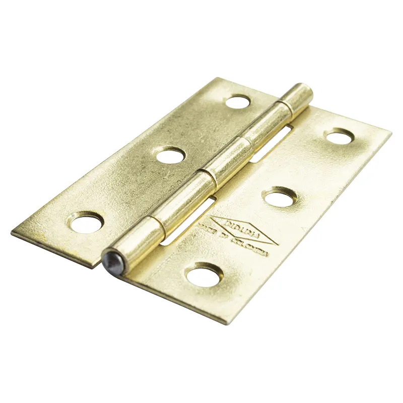 Bisagra para mueble 3" dorada brillante 2 piezas