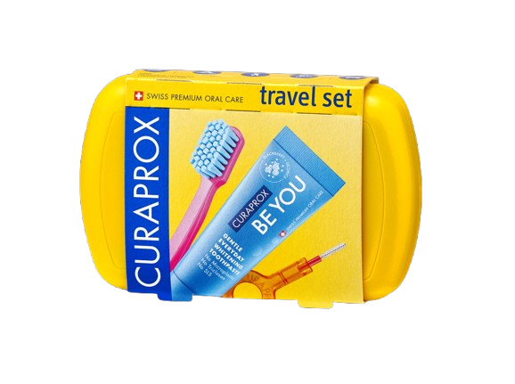 CURAPROX TRAVEL SET YELLOW 1 UNIDAD(ES)