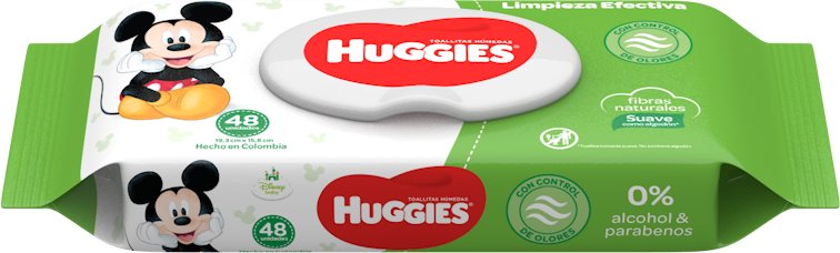 HUGGIES TOALLA HUMEDA ACTIVE FRESH TOP 24X48
