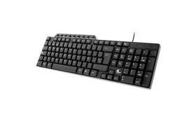 Teclado Multimedia En Español Con Cable USB, Color Negro, XTK-1