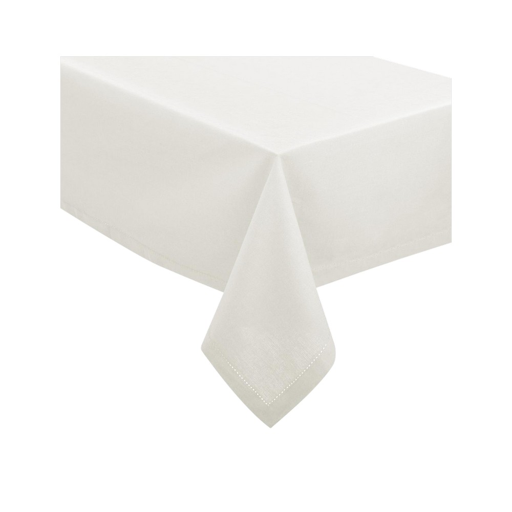 Mantel de tela 140x240 cm chambray jane blanco