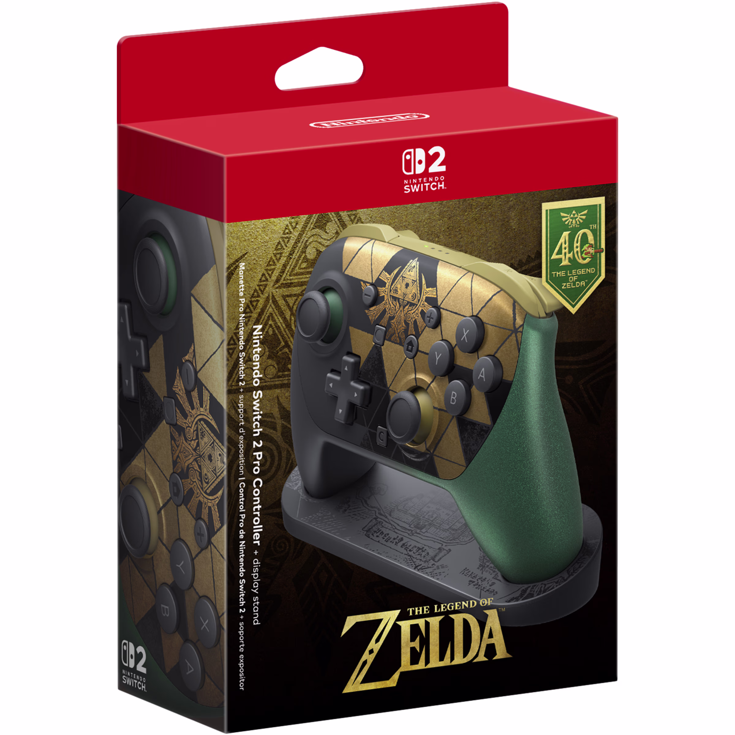 Control Pro Zelda Aniversario Nintendo Switch 2 + Base