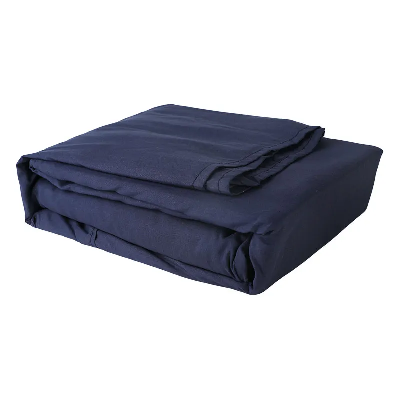 Juego sabanas king microfibra 4 piezas azul navy
