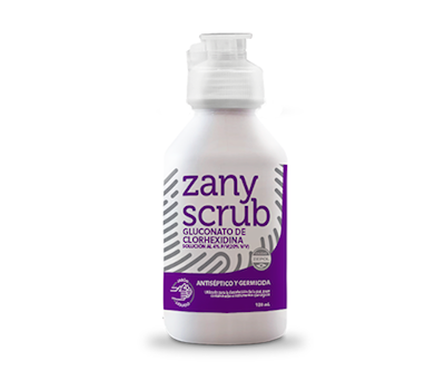 Zany Scrub jabón liquido germicida y antiséptico 120ml