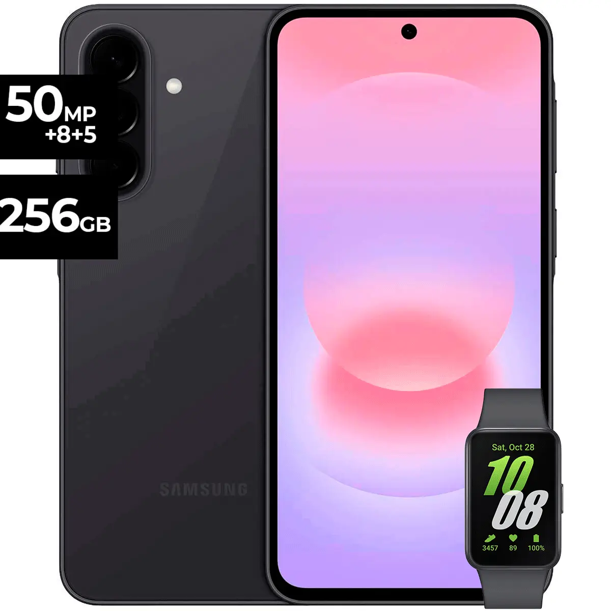 Celular 5G Samsung Galaxy A37 Gris 8GB RAM 256GB + Fit 3 | Combo