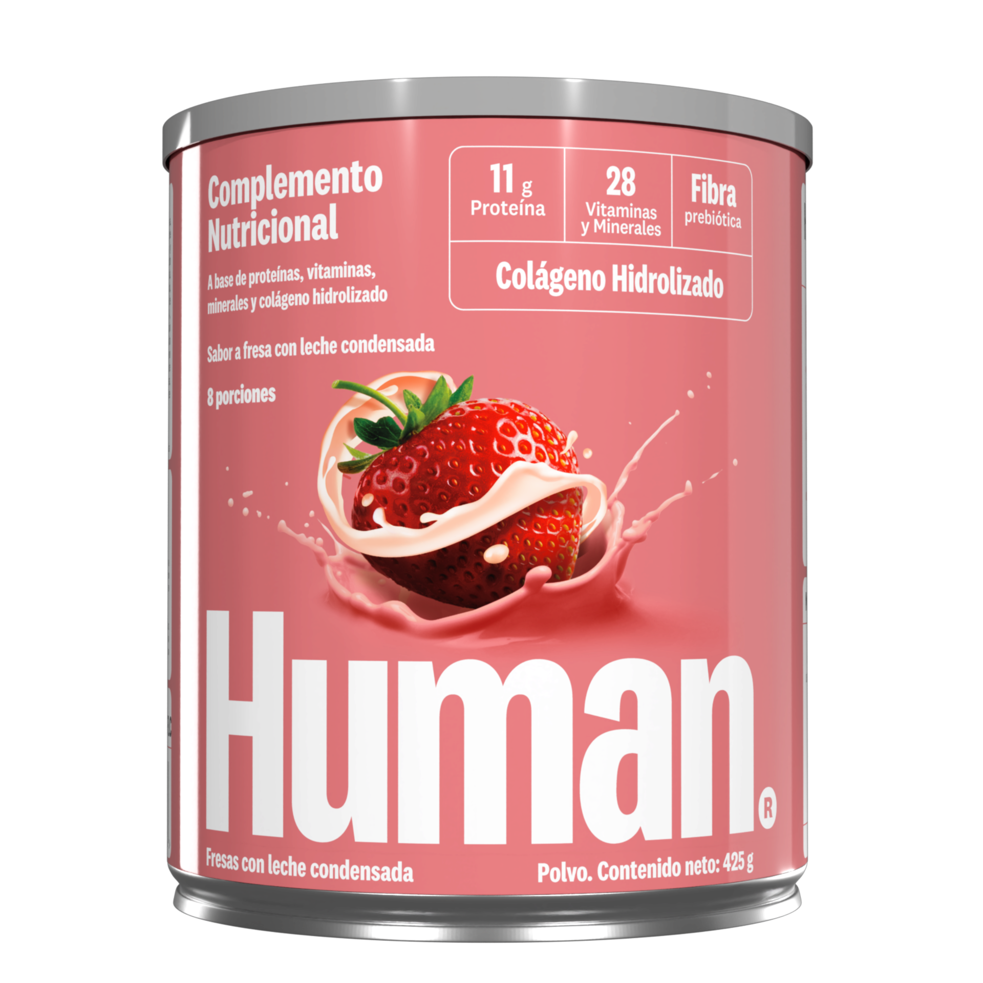 Human Adulto Sabor Fresas con Leche Condensada