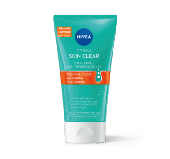 NIVEA DERMA SKIN CLEAR EXFOLIANTE ANTI-IMPERFECCIONES GEL 150 ML