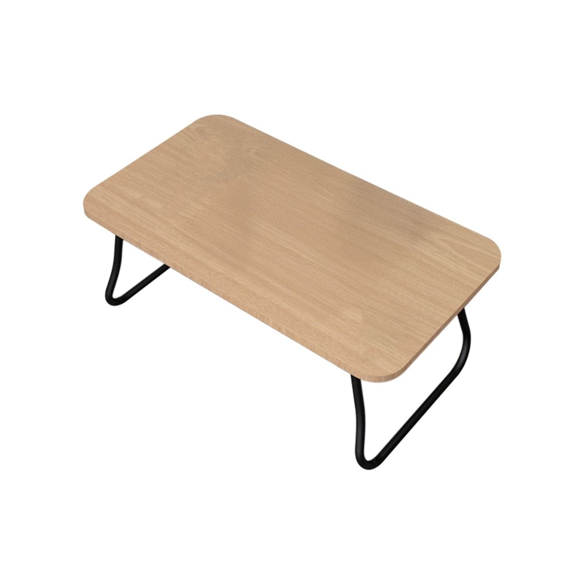 Mesa portátil plegable metal y mdf 53x30x22cm