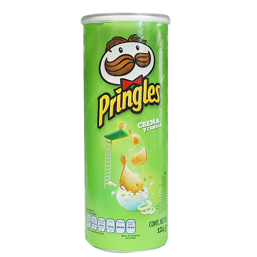 PRINGLES PAPAS CREMA Y CEBOLLA 124 GRS