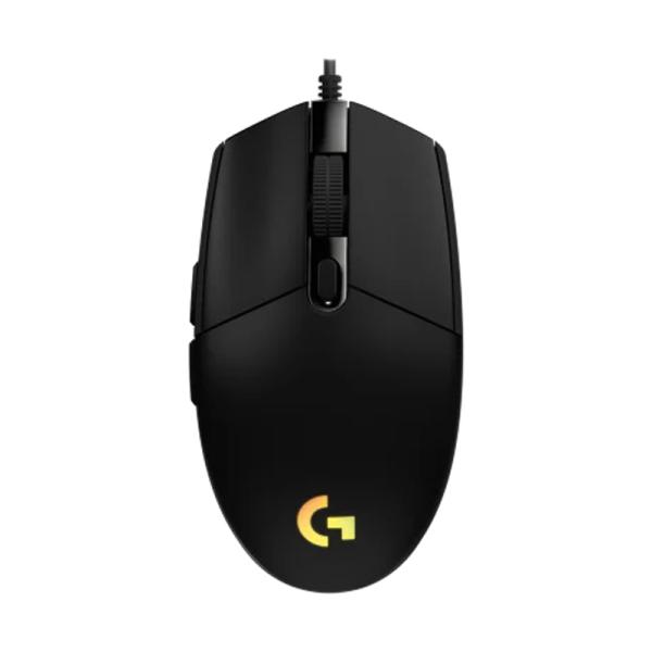 Mouse Logitech Gaming RGB G203 Lightsync 8000 DPI Alámbrico USB – Negro