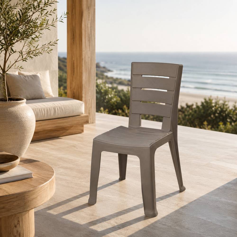 Silla plastica sin brazo mocca baru rimax