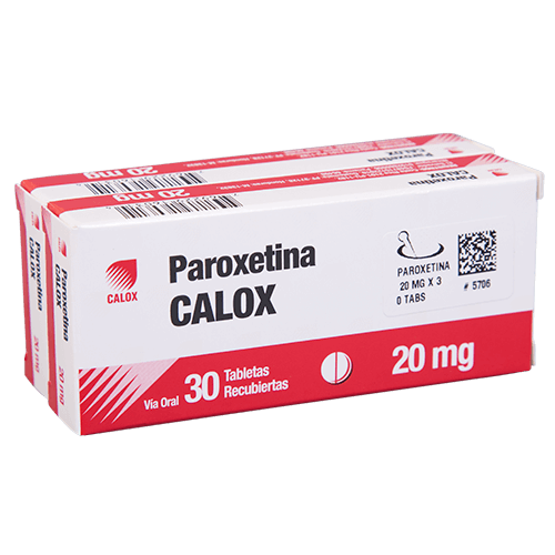 PAROXETINA TABLETAS 20 MG