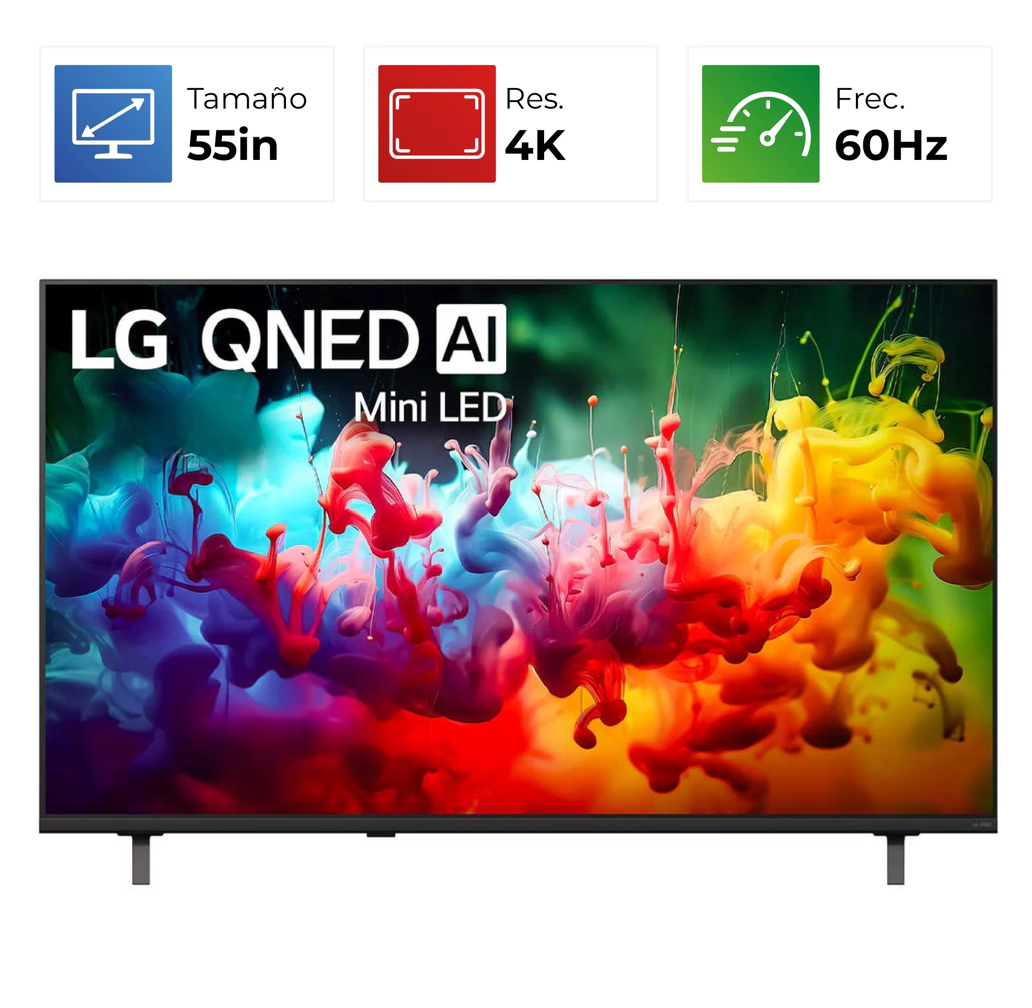 LG 55QNED80 – 55″ MiniLED QNED 4K – AI – 2026