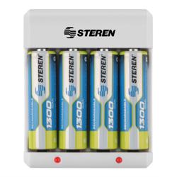 Cargador De Baterías AA/AAA, Clavija Abatible, Steren