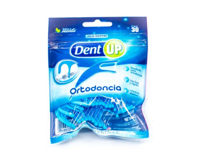 Dentup hilos dentales ortodoncia 30 unid