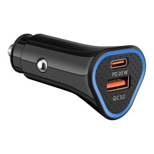 CARGADOR Steren USB A Y USB C CON PD Y QC PARA ELI-875