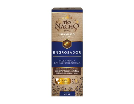 Tío Nacho Shampoo Engrosador Jalea Real+ Extracto de Ortiga 415 ml