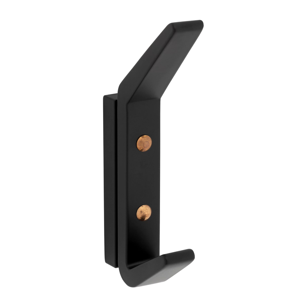 Ganchos para pared doble negro mate