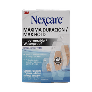 Curitas Nexcare, Maxima Duracion, 12 unidades