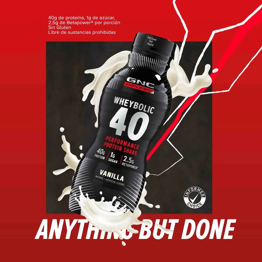 Suplemento GNC Wheybolic Vainilla -414ml
