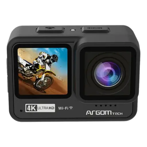Cámara Argom Epic 90 4K UHD 60FPS Doble Pantalla Touch Negra ARG-AC-9190BK