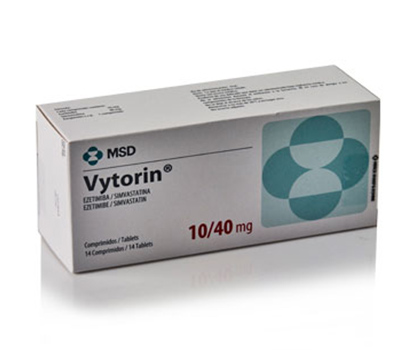 VYTORIN 10/40 TABLETAS VÍA ORAL