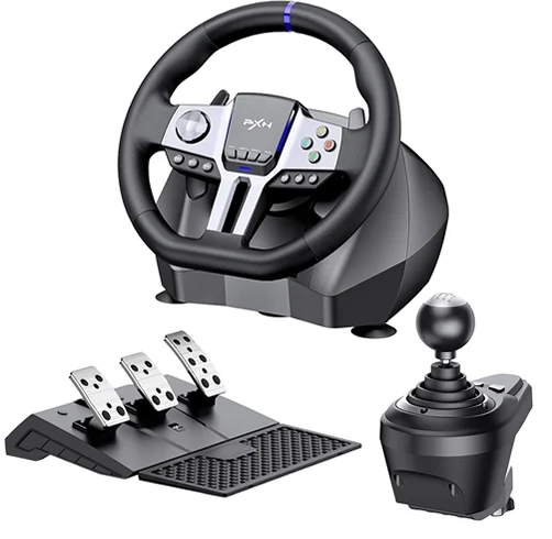 Desprendido de DOYO 270° Racing Wheel with Pedals Vibration for PS4, Xbox One
