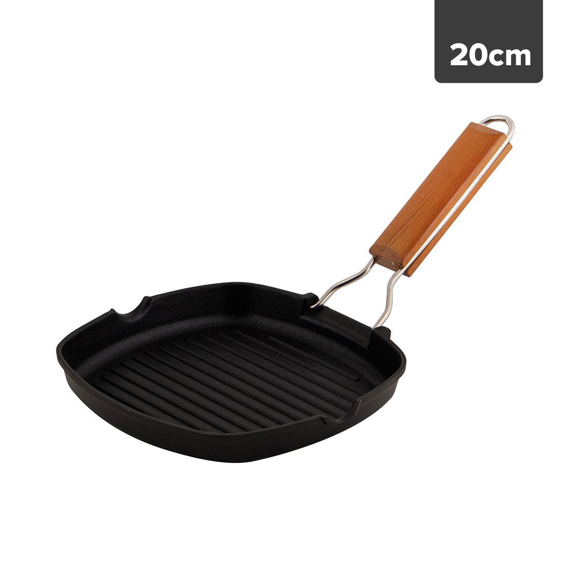 Sartén parrilla aluminio 20cm
