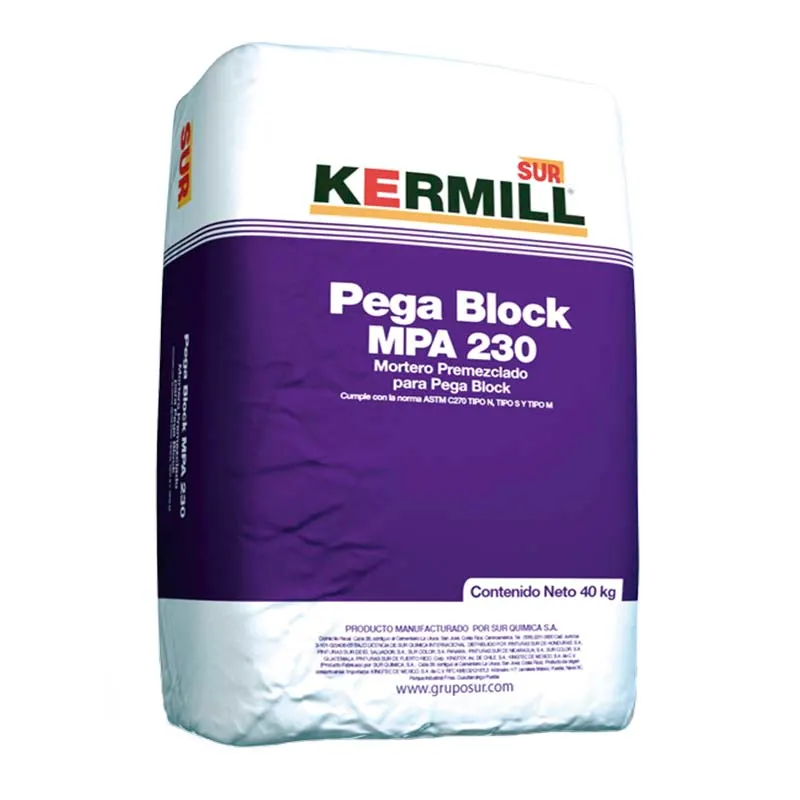 Mortero Pega Block MPA 230 tipo M 40 kg