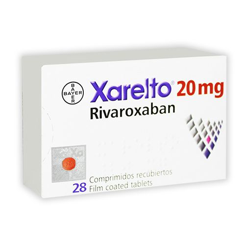 XARELTO 20 MG TABLETAS VIA ORAL