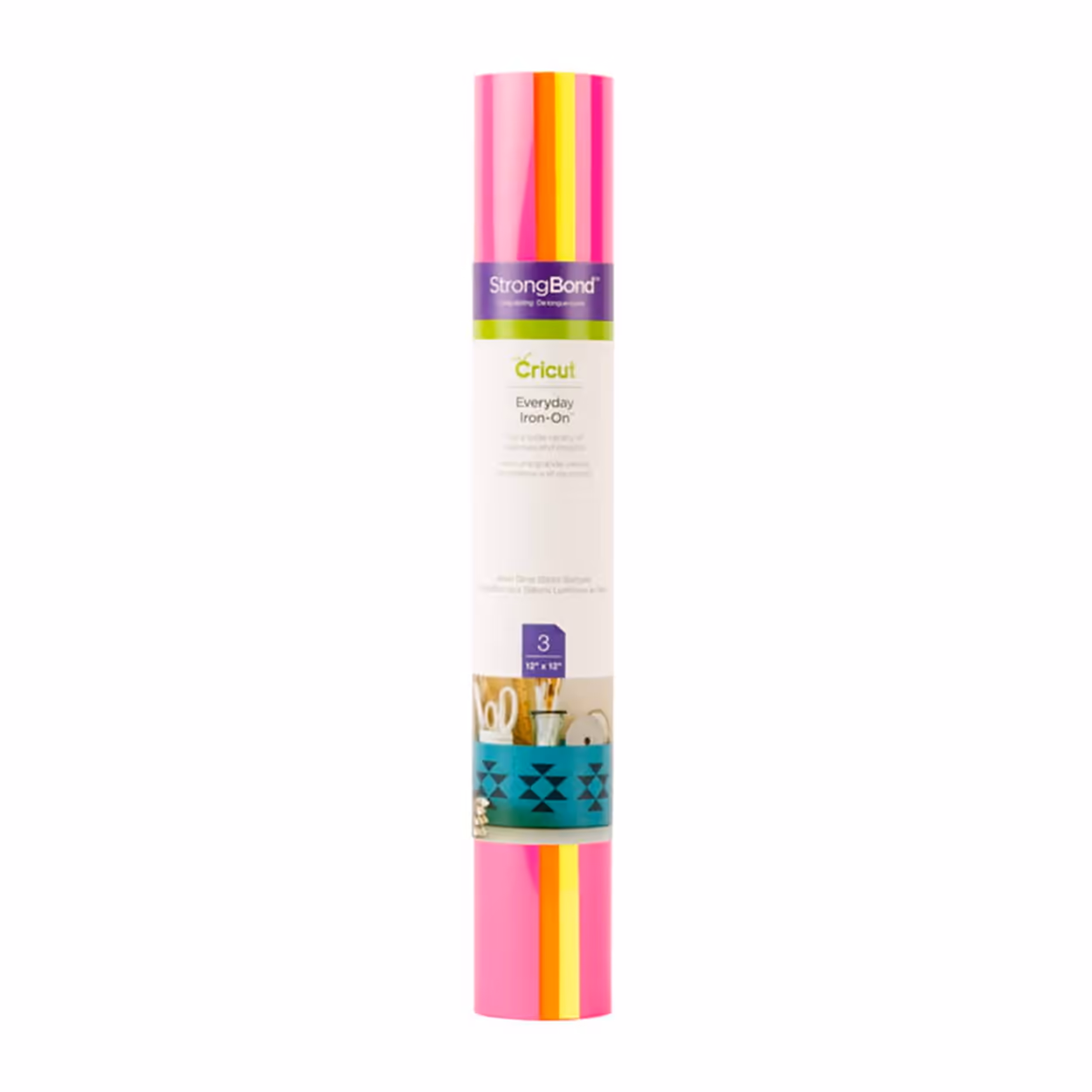 CRICUT HOJA EVERYDAY IRON-ON SAMPLER – NEON GLOWSTICKS – 3 HOJAS