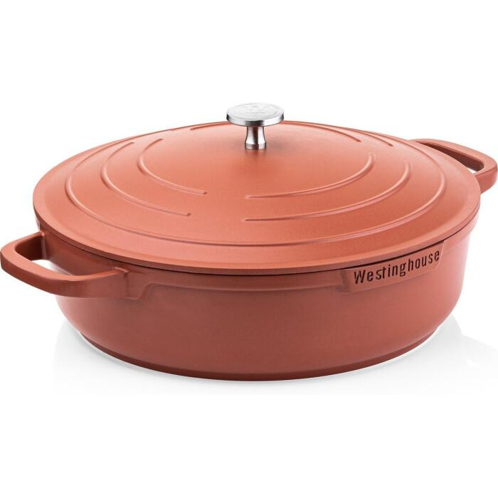 OLLA ASADORA 32CM ROJA WESTINGHOUSE