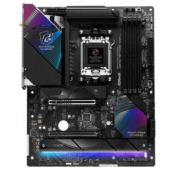 Tarjeta Madre Asrock X870 Riptide AM5 ATX DDR5 WiFi – Negro / Morado