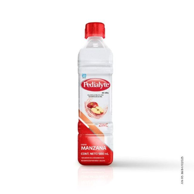 Pedialyte 60 mEq manzana 500 ml
