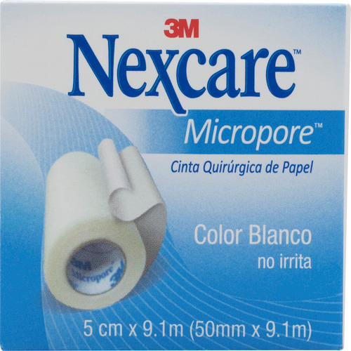 ESPARADRAPO MICROPORE NEXCARE BLANCO 2.PUL 5CM X 9.1M
